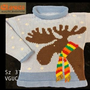 Claver Cotton Moose Sweater!
